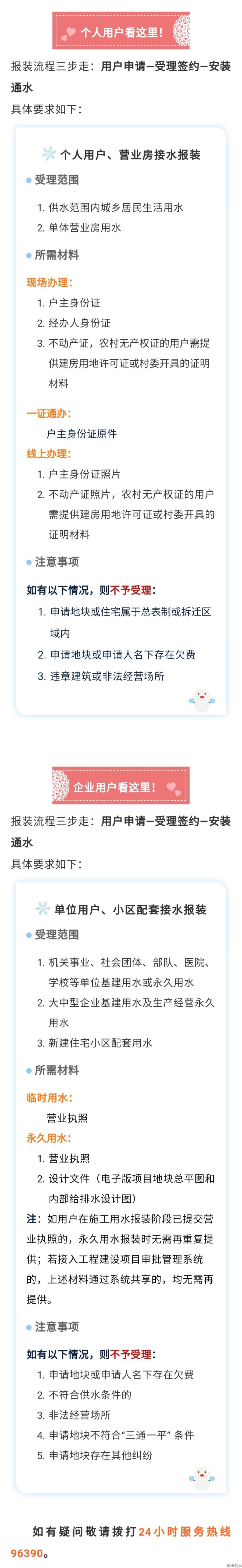 营业指引 - 杭州萧山供水有限公司