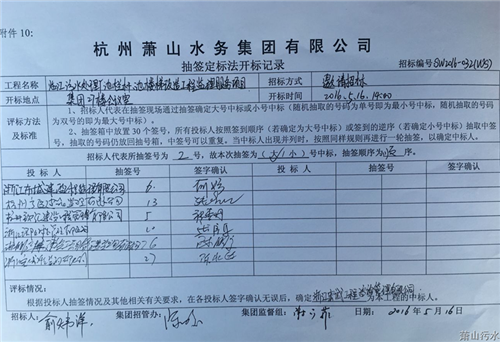 临江污水处置惩罚厂池栏杆、池楼梯刷新工程监理效劳项目中标公示 - 中标信息 - 杭州萧山情形集团有限公司